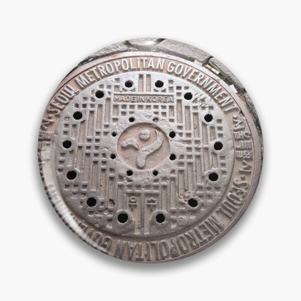 Item preview, Manhole Cover Brick Street Road Seoul Korea designed and sold by Kevin Miller Photography.