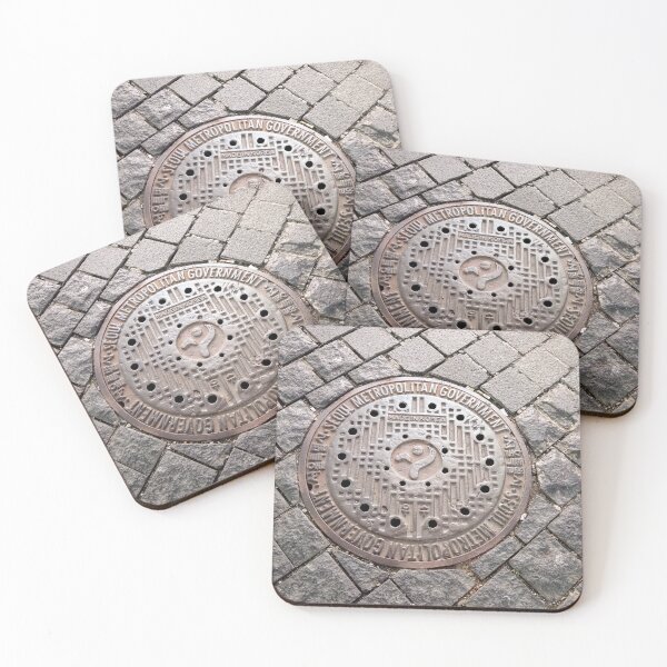 Item preview, Manhole Cover Brick Street Road Seoul Korea designed and sold by Kevin Miller Photography.