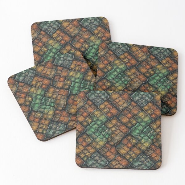 Item preview, Mosaic Emerald Dragon Scales Seamless Pattern: snake shirt, dress, bag, phone case and home decor  designed and sold by TheGaliyaStudio.