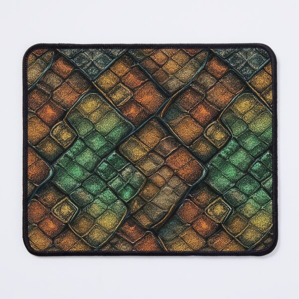 Item preview, Mosaic Emerald Dragon Scales Seamless Pattern: snake shirt, dress, bag, phone case and home decor designed and sold by TheGaliyaStudio.