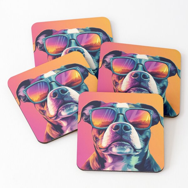 Item preview, Cool Stafford dog with sunglasses designed and sold by gut2000.