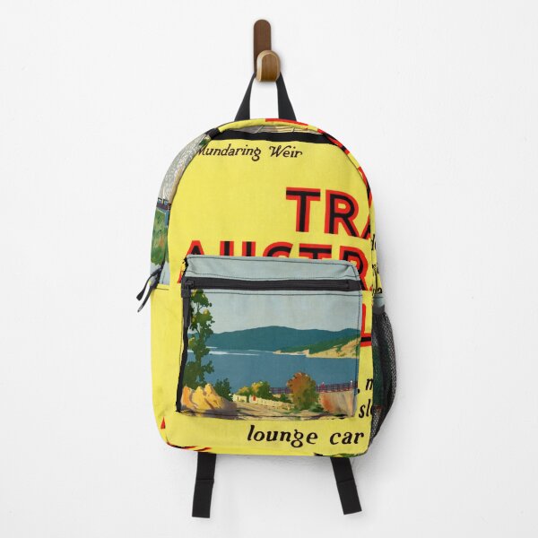 Item preview, Vintage Trans-Australian Railway Travel Poster | Western Australia Adventure | Mundaring Weir Illustration | Historic Rail Journey designed and sold by artofuniverse.