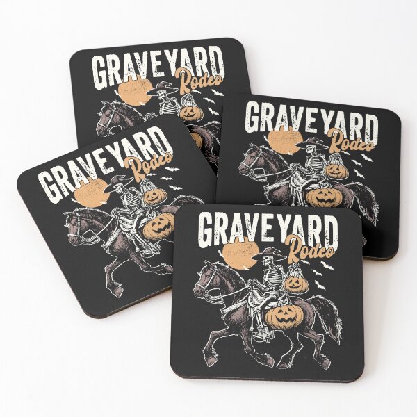 Item preview, Cowgirl Witch Halloween Western Pumpkin Graveyard Rodeo designed and sold by Jcat7.