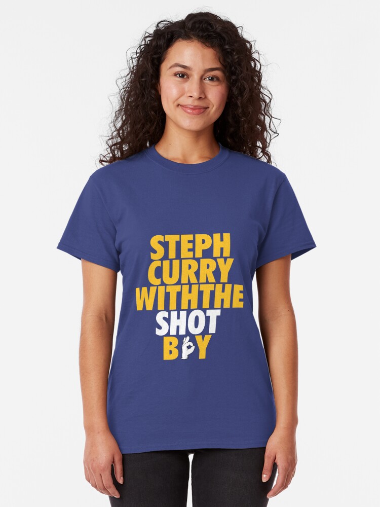 steph curry with the shot shirt