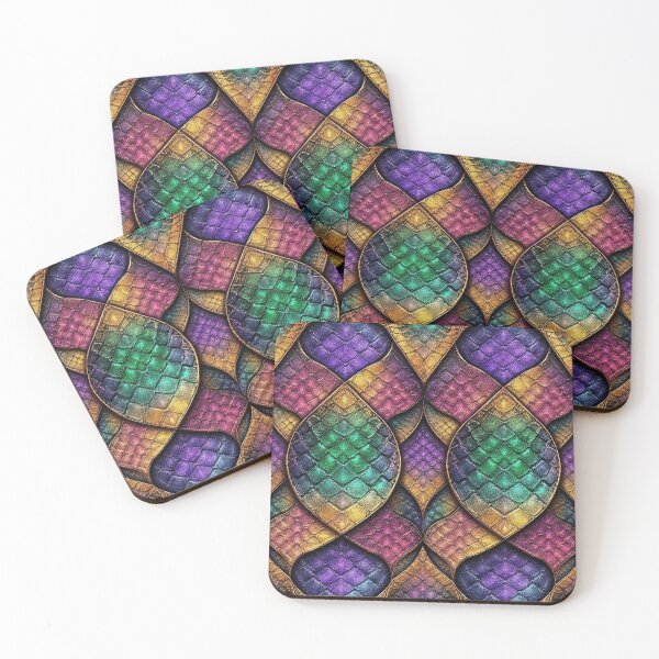 Item preview, Rainbow Dragon Scales Ornate Pattern: snake shirt, dress, bag, phone case and home decor  designed and sold by TheGaliyaStudio.