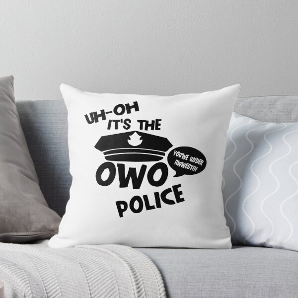 Item preview, It's the owo police black  designed and sold by EveBarry.