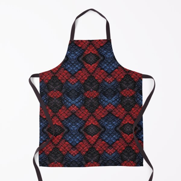 Item preview, Red Blue Venomous Scales Seamless Art: snake shirt, dress, bag, phone case and home decor designed and sold by TheGaliyaStudio.