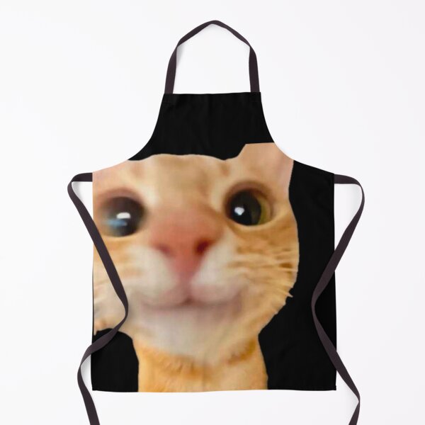 Item preview, Smiling Orange Cat on Black Background designed and sold by serenddy.