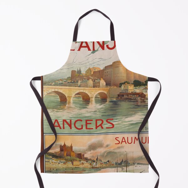 Item preview, Vintage Anjou Travel Poster | Angers Saumur Art | Chemin de Fer d'Orléans Railway | Classic French Countryside Print designed and sold by artofuniverse.