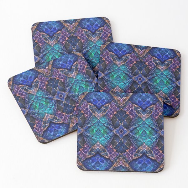 Item preview, Mystic Blue Purple Dragon Skin Pattern: snake shirt, dress, bag, phone case and home decor  designed and sold by TheGaliyaStudio.