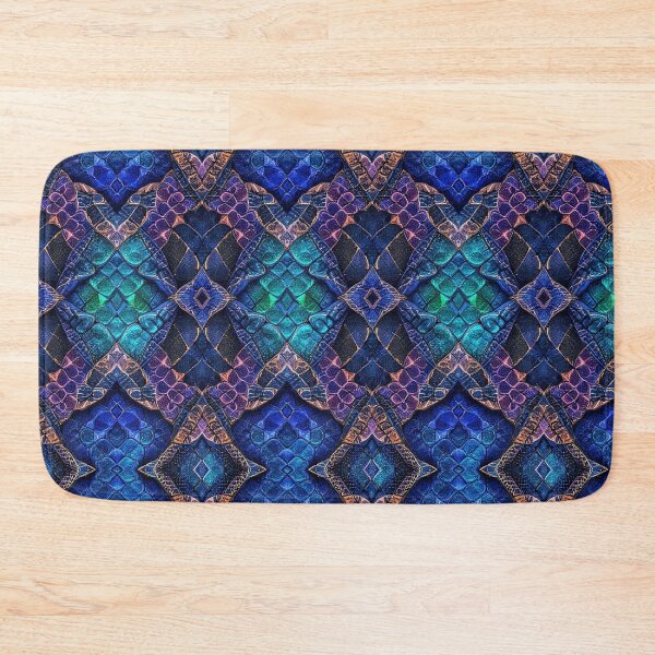 Item preview, Mystic Blue Purple Dragon Skin Pattern: snake shirt, dress, bag, phone case and home decor  designed and sold by TheGaliyaStudio.