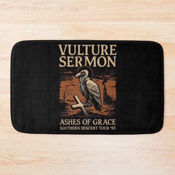 Item preview, Vulture Sermon – Ashes of Grace Tour ’95 Shirt | Fictional doom metal motif | 90s underground design designed and sold by Dreamland Dept..