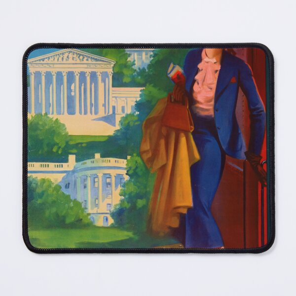 Item preview, Vintage Pennsylvania Railroad Poster | Washington D.C. Travel Art | City Beautiful Movement | Retro Rail Travel Decor | Mid-20th Century designed and sold by artofuniverse.
