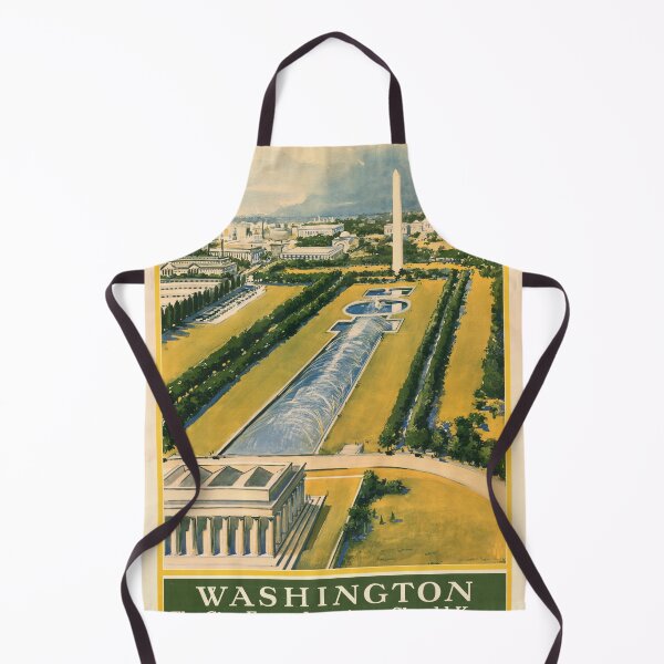 Item preview, Vintage Washington D.C. Travel Poster | Illustrative Art of National Mall | Train Travel Promotion | Mid-Century Style Decor designed and sold by artofuniverse.