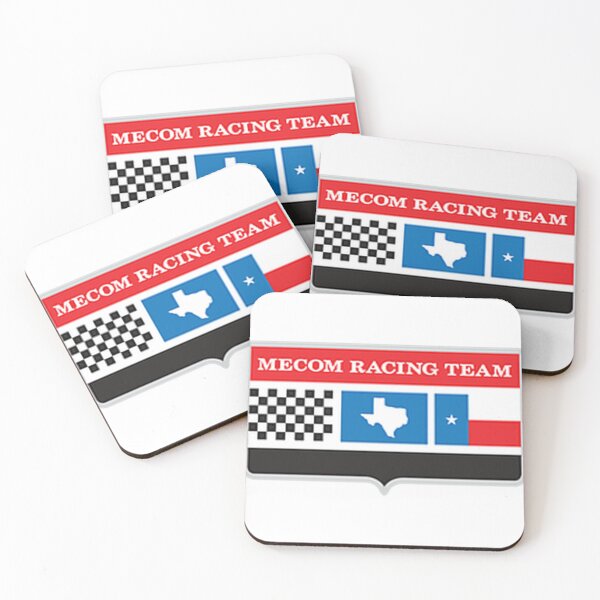 Item preview, Logotipo vintage del equipo Mecom Racing - Marco plateado - Pequeño designed and sold by Melvinaerry.