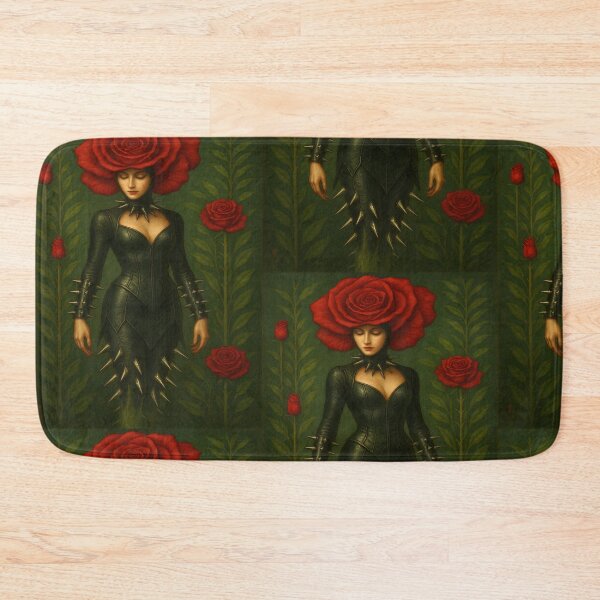 Item preview, “Gothic Rose Queen – Dark Fantasy Portrait with Spiked Elegance designed and sold by ReyDeLaCalle.