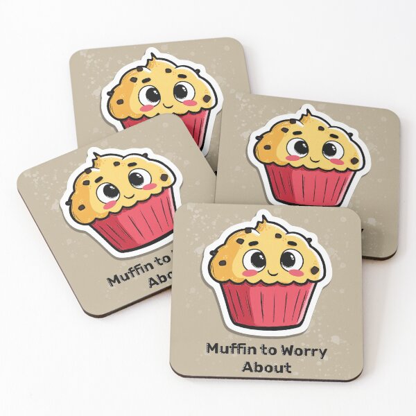 Item preview, Muffin to Worry About cute quote designed and sold by Krokoneil.