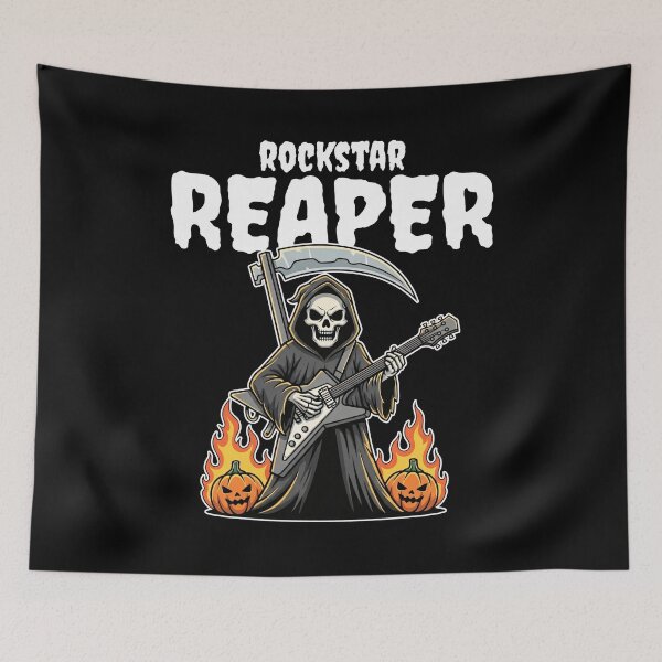 Item preview, ROCKSTAR REAPER - GRIM REAPER HALLOWEEN designed and sold by KEF Custom.