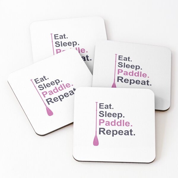 Item preview, Eat. Sleep. Paddle. Repeat. Pink/Purple designed and sold by unrealindeed.