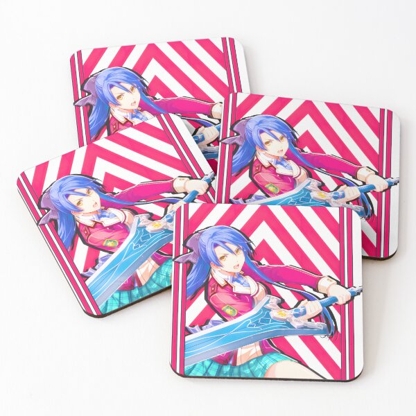 Item preview, Valiant Anime Swordswoman with Blue Hair & Greatsword - Dynamic Warrior Art designed and sold by TracyTout.