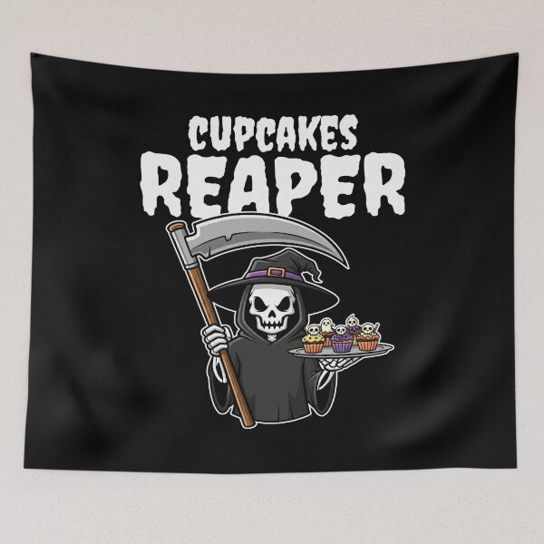 Item preview, CUPCAKES REAPER - GRIM REAPER HALLOWEEN designed and sold by KEF Custom.
