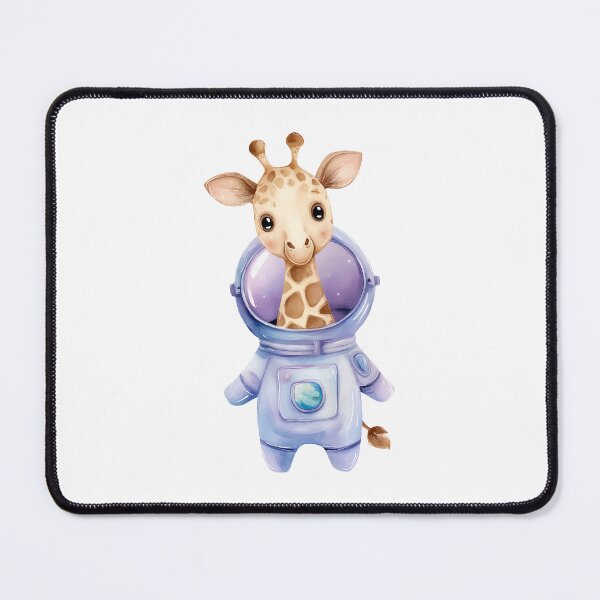 Item preview, Adorable Giraffe Astronaut Illustration designed and sold by Art of Ngu.