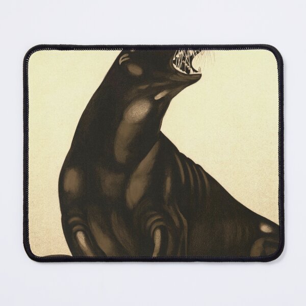 Item preview, Vintage Basel Zoo Poster | Early 20th Century Seal Art | Art Nouveau Lithograph | Swiss Zoo History | Realistic Wildlife Illustration designed and sold by artofuniverse.