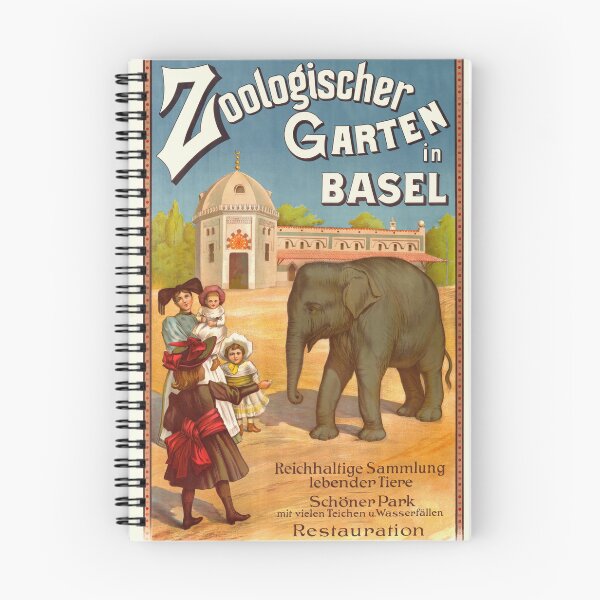 Item preview, Vintage Basel Zoo Poster | 19th Century Advertising Art | Exotic Animals & Family Fun | Moorish Architecture | Digital Print designed and sold by artofuniverse.