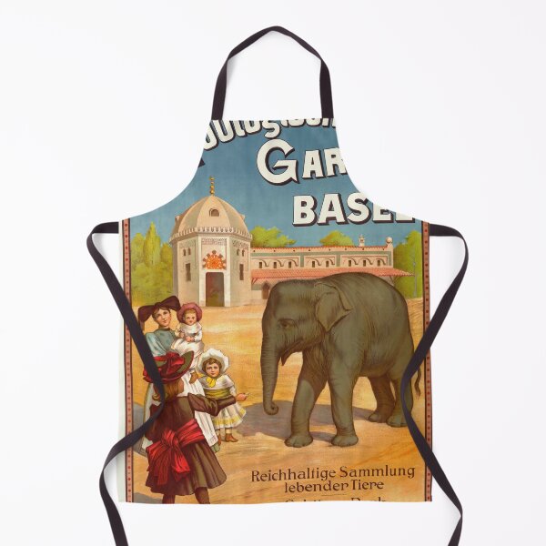 Item preview, Vintage Basel Zoo Poster | 19th Century Advertising Art | Exotic Animals & Family Fun | Moorish Architecture | Digital Print designed and sold by artofuniverse.