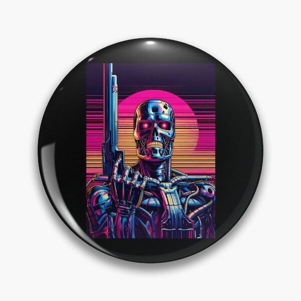 Item preview, Gráfico vectorial de Synthwave Terminator designed and sold by NoeliaRath.