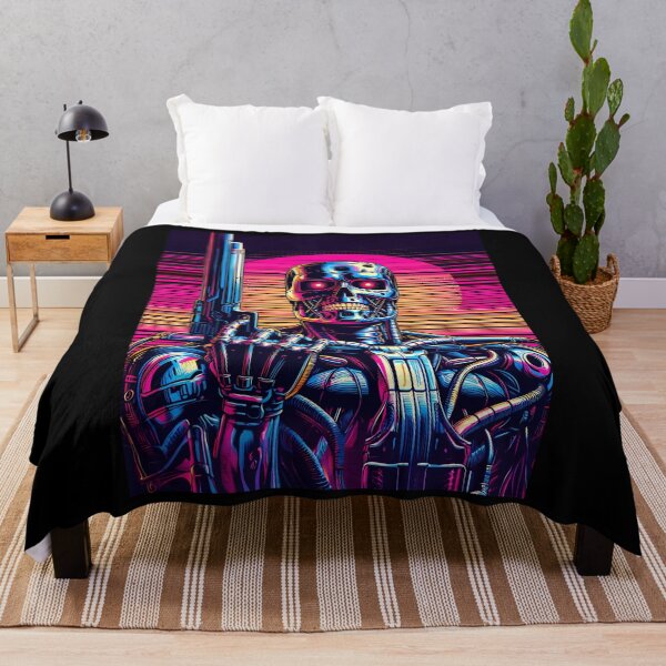 Item preview, Synthwave Terminator Vector Graphic designed and sold by NoeliaRath.
