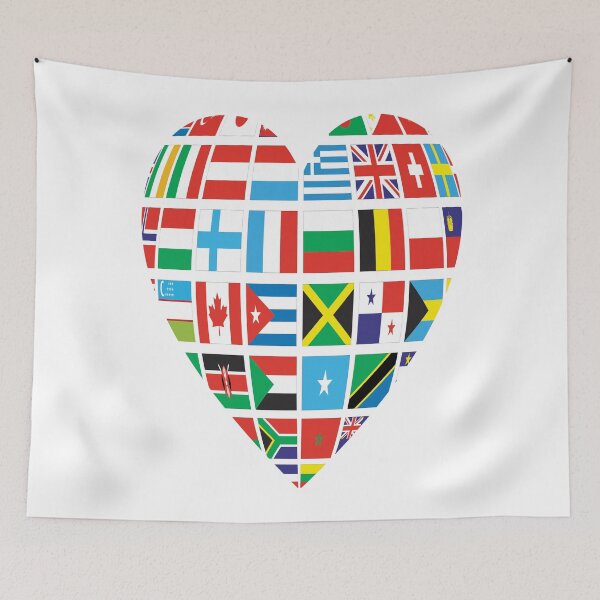 Item preview, Cooperation-Countries Flags/ Global Love designed and sold by Printoweb.