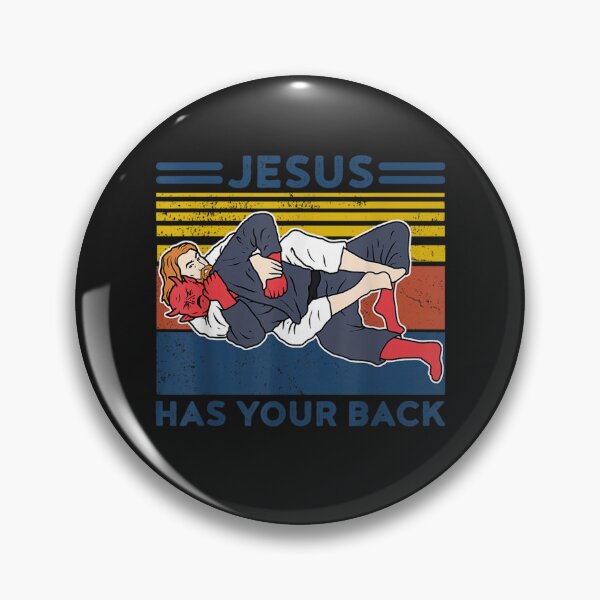 Item preview, Jiu Jitsu S Jesus Has Your Back Mens Bjj Mma Jujitsu designed and sold by BobShorter.