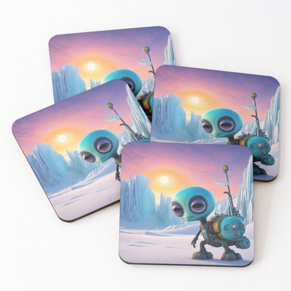 Item preview, Alien exploring the Antarctic designed and sold by Colin Bentham.