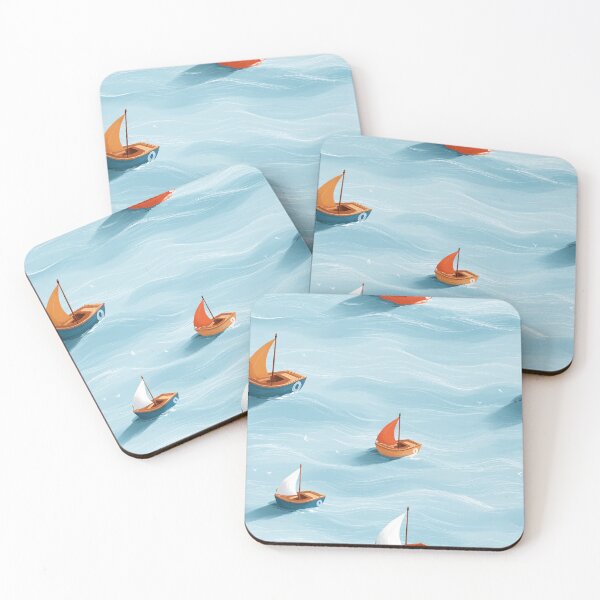Item preview, Sailboats on the Ocean Wall Art designed and sold by Seamless-Geek.