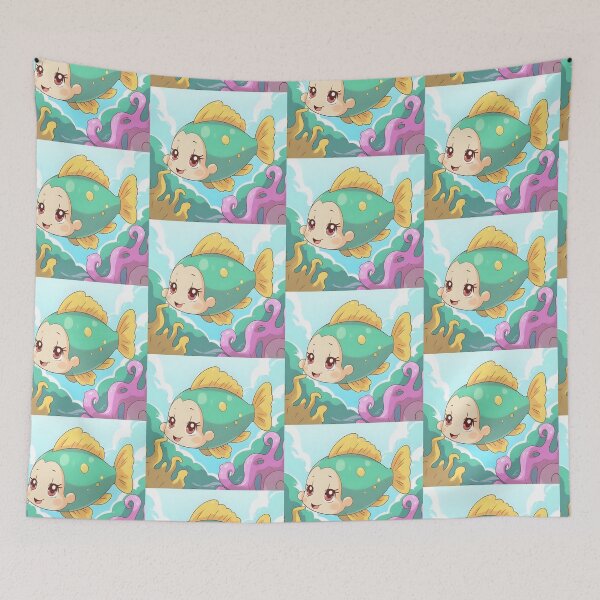 Item preview, Adorable Cute Cartoon Parrotfish designed and sold by bvdesignart.