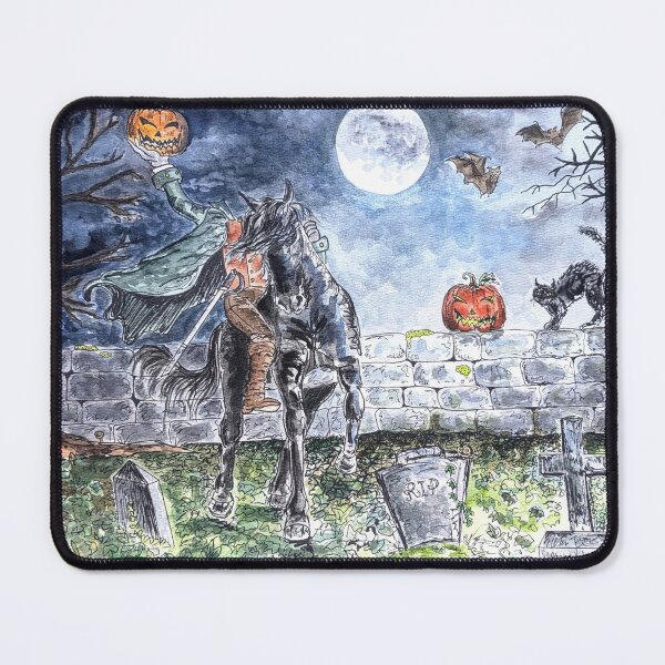 Item preview, Headless Horseman Watercolor Illustration designed and sold by SomeChicksArt.
