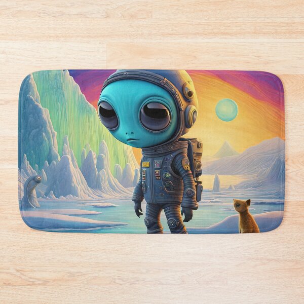 Item preview, Alien exploring the Antarctic designed and sold by Colin Bentham.