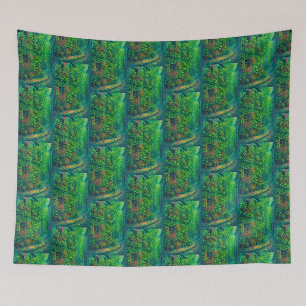 Item preview, Urban Jungle: Abstract City Street Garden Art designed and sold by Custom-Arts-AI.