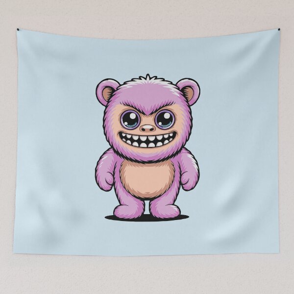 Item preview, Ugly Cute Monster Plush Cartoon Character - Pink Edition designed and sold by Lemon Pepper.