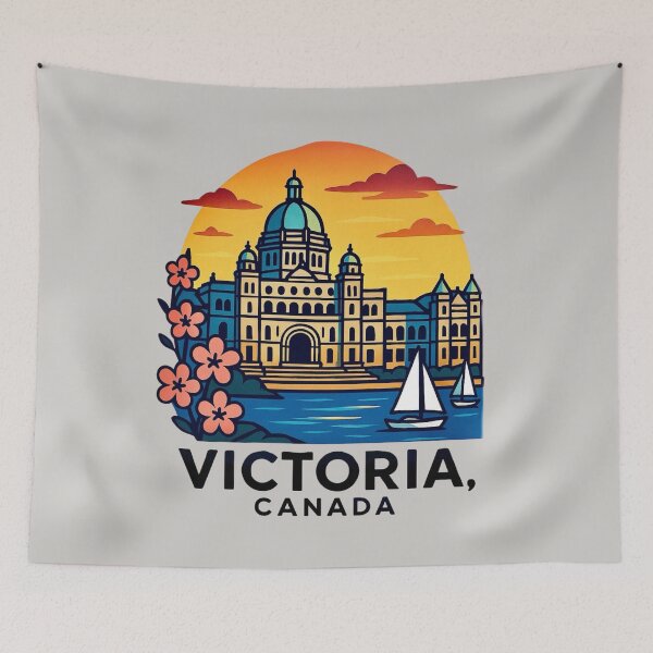 Item preview, Victoria Parliament & Harbour - Canada designed and sold by Myra365Art.