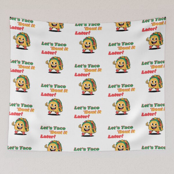 Item preview, Funny Taco Cartoon – Let’s Taco ‘Bout It Later designed and sold by Lucky.Z.