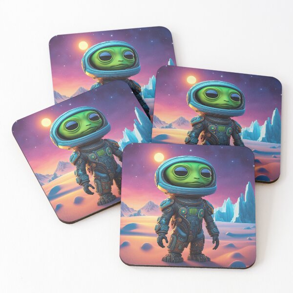 Item preview, Alien exploring the Antarctic designed and sold by Colin Bentham.