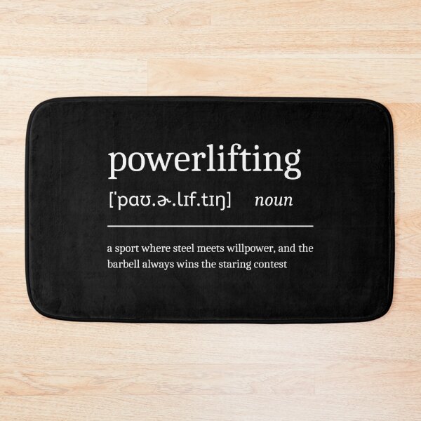 Item preview, Powelifting Definition Funny Motivational Powerlifter Dictionary Gym designed and sold by StrideSuccess.