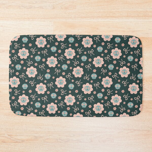Item preview, Retro Halloween Floral Skull Pattern designed and sold by Julza Art.