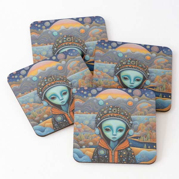 Item preview, Alien exploring the Antarctic designed and sold by Colin Bentham.