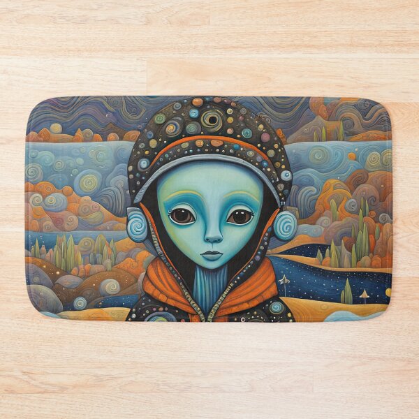 Item preview, Alien exploring the Antarctic designed and sold by Colin Bentham.