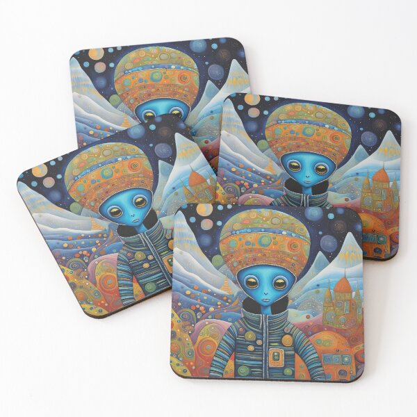 Item preview, Alien exploring the Antarctic designed and sold by Colin Bentham.