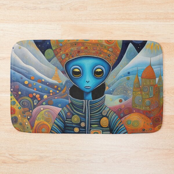 Item preview, Alien exploring the Antarctic designed and sold by Colin Bentham.
