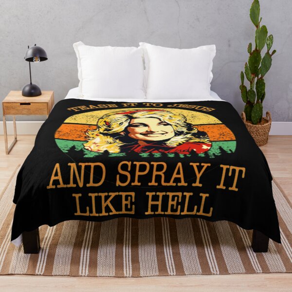 Item preview, Dolly Parton Tease It To Jesus And Spray It Like Hell Retro designed and sold by maximapaceyus.